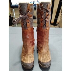 UGG Belcloud Chestnut Knee‎ High Waterproof Shearling Lined Preppy Duck Boot 8**